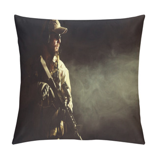 Personality  Bearded Special Forces Soldier Pillow Covers