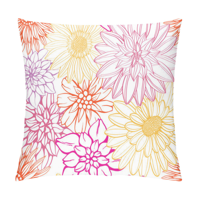 Personality  Floral seamless pattern pillow covers