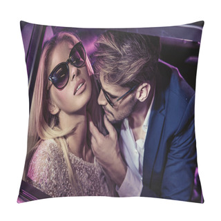 Personality  Nightlife - Handsome Man Seducing A Beautiful Lady Pillow Covers