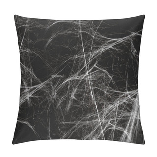 Personality  Halloween Decoration Of Spider Web Over Black Pillow Covers
