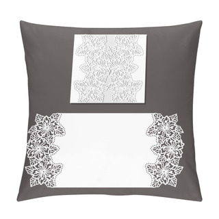Personality  Laser Cut Envelope Template For Invitation Wedding Card Pillow Covers