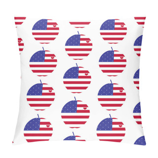 Personality  American Big Apple With Heart Pattern Pillow Covers