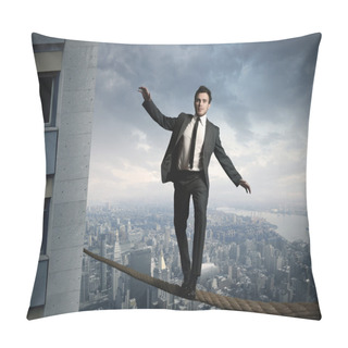Personality  Equilibrist Businessma Pillow Covers