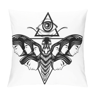 Personality  Vector Hand Drawn Illustration Pillow Covers