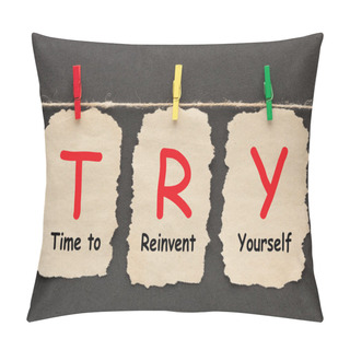 Personality  Time To Reinvent Yourself Pillow Covers