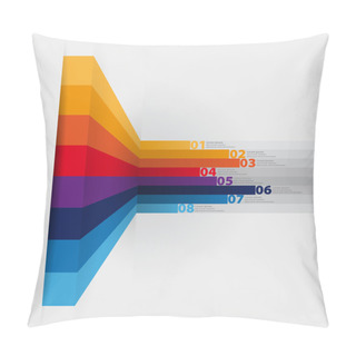Personality  Vector Web Design Template - Horizontal Lines In Perspective Pillow Covers