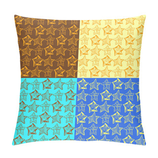 Personality  Vector Background With Stars. Pillow Covers