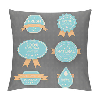 Personality  Drinking And Mineral Water Labels Pillow Covers