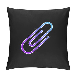Personality  Attached Blue Gradient Vector Icon Pillow Covers