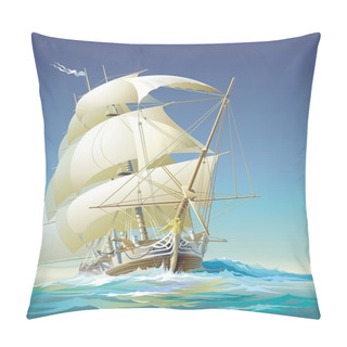 Personality  Ocean-going Ship Pillow Covers