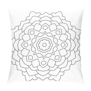 Personality  Symmetrical Circular Pattern Mandala. Pillow Covers
