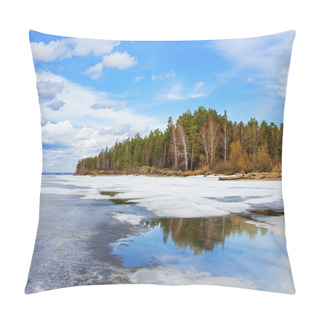 Personality  Spring. Siberia, River Ob Pillow Covers