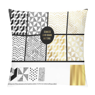 Personality  Hand Drawn Patterns - White Pillow Covers