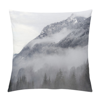 Personality  Mountain Snowcovered In Clouds Pillow Covers