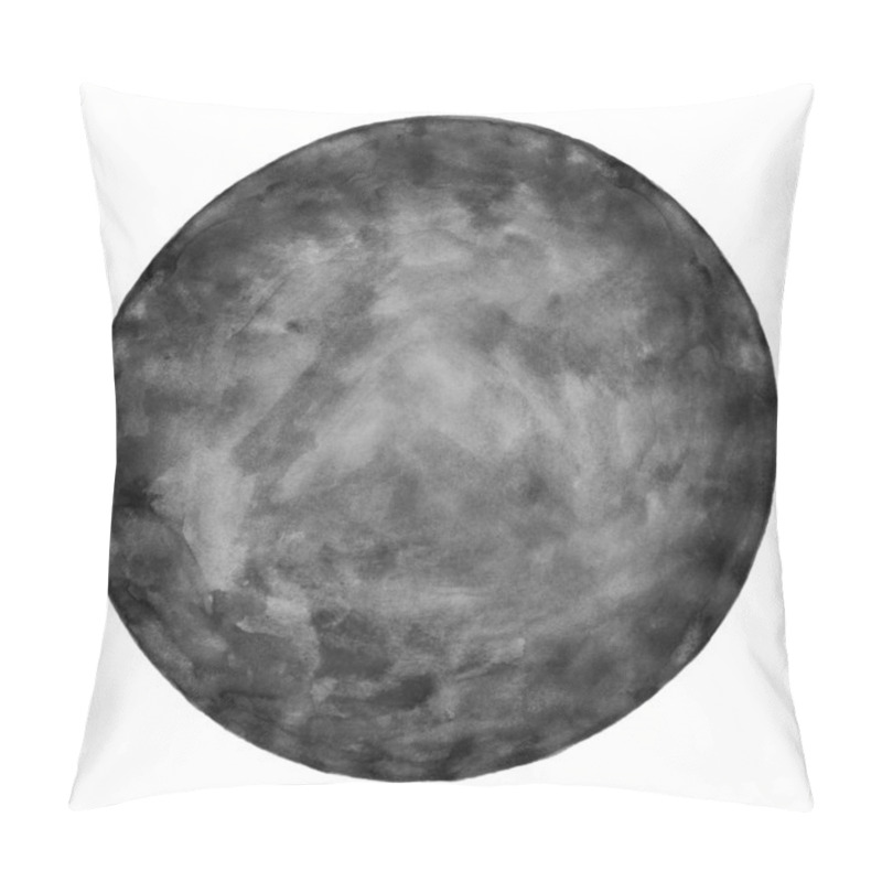 Personality  Blank Watercolor Round Shape. Pillow Covers