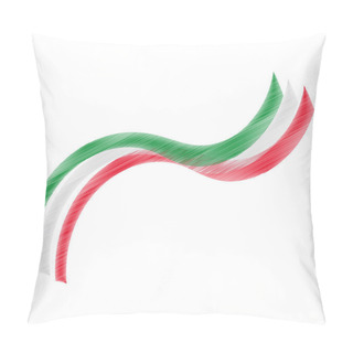 Personality  Graphic Design With Italian Flag Pillow Covers