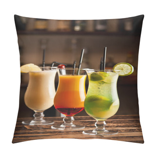 Personality  Three Fresh Cocktails Pillow Covers