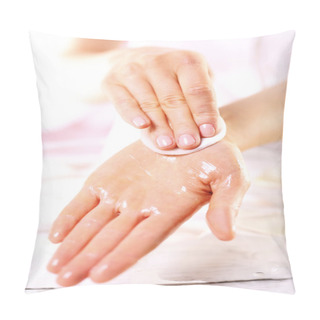 Personality  Hand Massage With Warm Oil Pillow Covers
