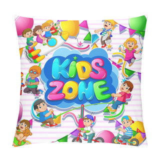 Personality  Kids Zone Template With Kids Pillow Covers