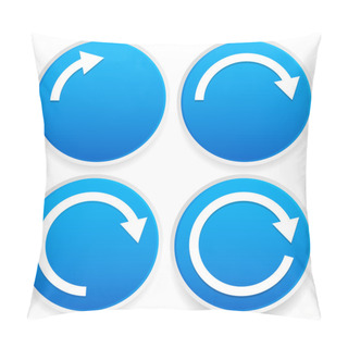 Personality  Circular Arrows Blue Pillow Covers