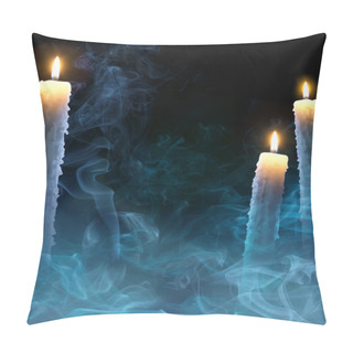 Personality  Art Background With Candles For A Halloween Party Pillow Covers
