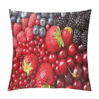 Personality  Various Berries Background Pillow Covers