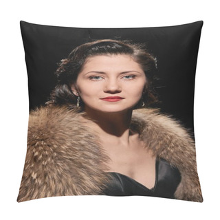 Personality  Glamorous Lady Portrait Pillow Covers