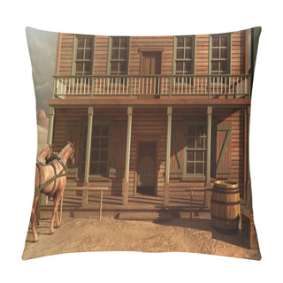 Personality  Old West Building Pillow Covers