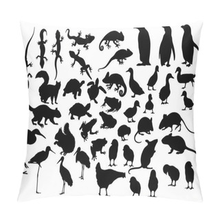Personality  Little And Cute Animal Silhouettes Pillow Covers