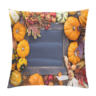 Personality  Pumpkins And Variety Of Squash Pillow Covers