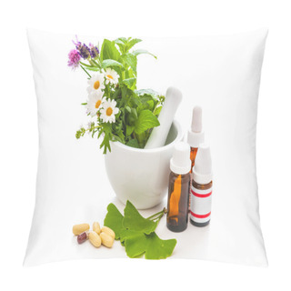 Personality  Healing Herbs And Amortar. Pillow Covers