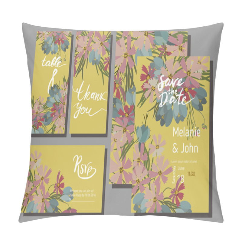 Personality  Floral cosmos flowers pillow covers