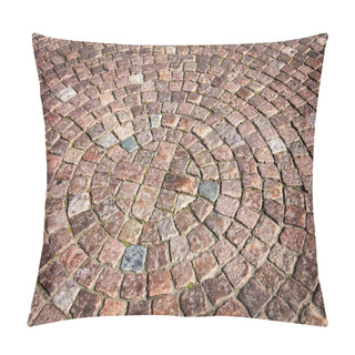 Personality  Abstract Background Of Old Cobblestone Pavement Pillow Covers