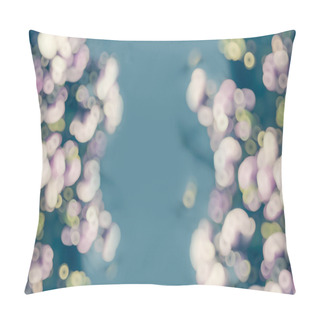 Personality  Aqua Pink Flowers Pillow Covers