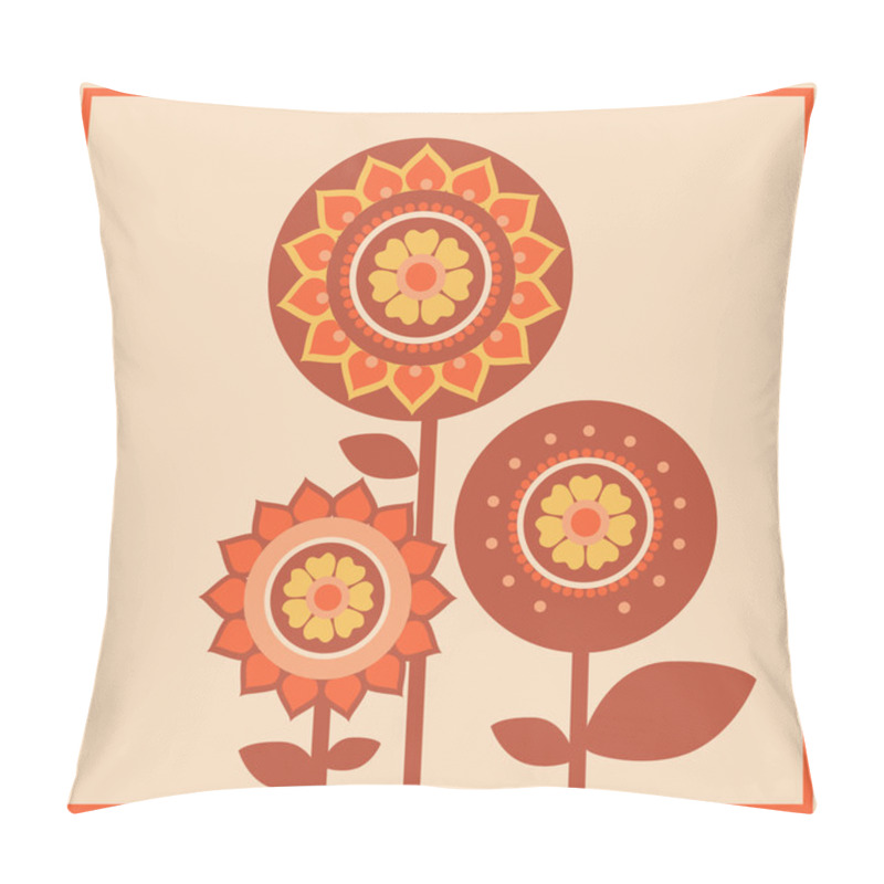 Personality  Vector background with flowers. pillow covers