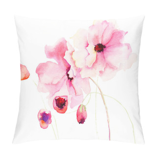 Personality  Colorful Pink Flowers Pillow Covers