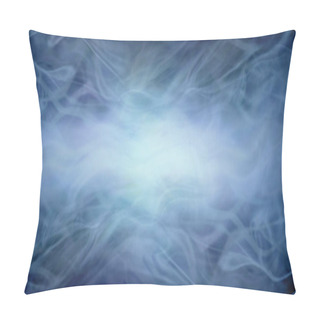 Personality  Midnight Petrol Blue Flowing Background  -  Wide Background With A Dark Border And Lighter Central Panel With A Gaseous Ethereal Energy Field Effect   Pillow Covers