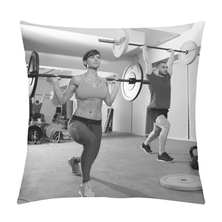 Personality  Crossfit Fitness Gym Weight Lifting Bar Group Pillow Covers