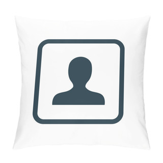 Personality  Profile Icon Rounded Squares Butto Pillow Covers