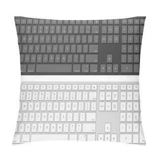 Personality  Vector Keyboard Template Pillow Covers