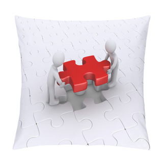 Personality  Two Persons Finish Puzzle Pillow Covers