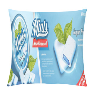 Personality  Mints Gum Ads Pillow Covers
