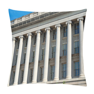 Personality  Facade Row Columns Commerce Building Washington DC Pillow Covers