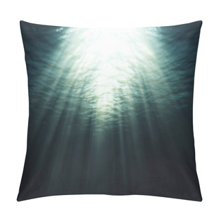 Personality  An Underwater Scene Animated With Fractal Waves And Light Rays Pillow Covers