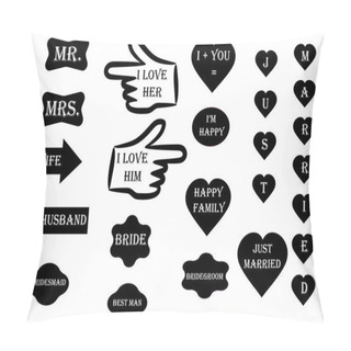 Personality  Accessories (attributes) For The Wedding Photo Shoot  Pillow Covers