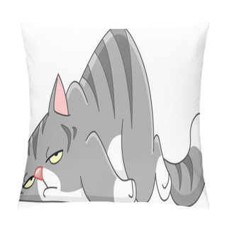 Personality  Vector Tired Cat Pillow Covers