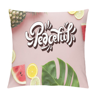 Personality  Summer Layout With Fruits Pillow Covers