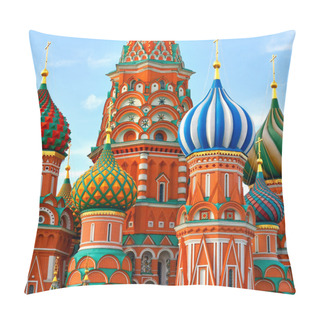Personality  Cathedral Of Vasily The Blessed On Red Square Moscow Russia Pillow Covers