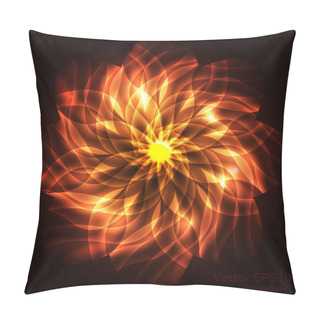 Personality  Vector Orange Floral Background Pillow Covers