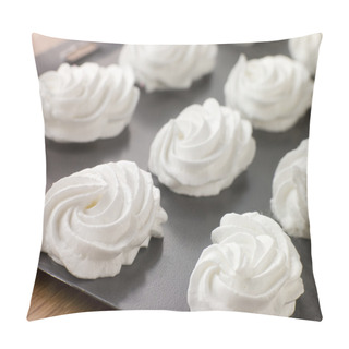 Personality  Tray Of Piped Meringues Pillow Covers